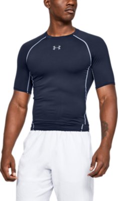 Under Armour Mens White Grey Compression HeatGear Base Layer Gym Training Shorts